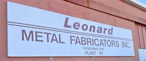 leonard metal fabricators inc|leonard metal fabricators.